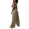 imagePRETTYGARDEN Womens 2024 Fall Track Suits 3 Piece Outfits Matching Sets Ribbed Knit Cardigan Cropped Tank Tops Wide Leg PantsLight Army Green