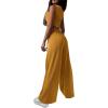imagePRETTYGARDEN Womens 2024 Fall Track Suits 3 Piece Outfits Matching Sets Ribbed Knit Cardigan Cropped Tank Tops Wide Leg PantsYellow