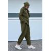 imagePRETTYGARDEN Womens 2024 Fall Two Piece Outfits Long Sleeve Tracksuit Set Turtleneck Pullover Tops Casual Pants SweatsuitsArmy Green