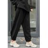 imagePRETTYGARDEN Womens 2024 Fall Two Piece Outfits Long Sleeve Tracksuit Set Turtleneck Pullover Tops Casual Pants SweatsuitsBlack