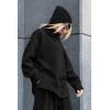 imagePRETTYGARDEN Womens 2024 Fall Two Piece Outfits Long Sleeve Tracksuit Set Turtleneck Pullover Tops Casual Pants SweatsuitsBlack