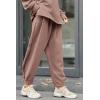imagePRETTYGARDEN Womens 2024 Fall Two Piece Outfits Long Sleeve Tracksuit Set Turtleneck Pullover Tops Casual Pants SweatsuitsLight Brown