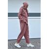 imagePRETTYGARDEN Womens 2024 Fall Two Piece Outfits Long Sleeve Tracksuit Set Turtleneck Pullover Tops Casual Pants SweatsuitsPurple Red