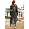 imagePRETTYGARDEN Womens Long Sleeve Round Neck High Low Asymmetrical Irregular Hem Casual Tops Blouse Shirt DressArmy Green