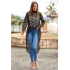imagePRETTYGARDEN Womens Long Sleeve Round Neck High Low Asymmetrical Irregular Hem Casual Tops Blouse Shirt DressArmy Green