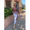 imagePRETTYGARDEN Womens Long Sleeve Round Neck High Low Asymmetrical Irregular Hem Casual Tops Blouse Shirt DressDusty Pink