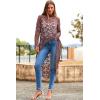 imagePRETTYGARDEN Womens Long Sleeve Round Neck High Low Asymmetrical Irregular Hem Casual Tops Blouse Shirt DressDusty Pink