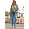 imagePRETTYGARDEN Womens Long Sleeve Round Neck High Low Asymmetrical Irregular Hem Casual Tops Blouse Shirt DressKhaki
