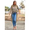 imagePRETTYGARDEN Womens Long Sleeve Round Neck High Low Asymmetrical Irregular Hem Casual Tops Blouse Shirt DressKhaki