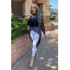 imagePRETTYGARDEN Womens Long Sleeve Round Neck High Low Asymmetrical Irregular Hem Casual Tops Blouse Shirt DressNavy