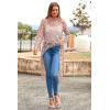 imagePRETTYGARDEN Womens Long Sleeve Round Neck High Low Asymmetrical Irregular Hem Casual Tops Blouse Shirt DressPink