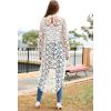 imagePRETTYGARDEN Womens Long Sleeve Round Neck High Low Asymmetrical Irregular Hem Casual Tops Blouse Shirt DressWhite