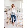 imagePRETTYGARDEN Womens Long Sleeve Round Neck High Low Asymmetrical Irregular Hem Casual Tops Blouse Shirt DressWhite