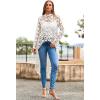 imagePRETTYGARDEN Womens Long Sleeve Round Neck High Low Asymmetrical Irregular Hem Casual Tops Blouse Shirt DressWhite