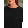 imagePRETTYGARDEN Womens Summer 2 Piece Knit Loungewear Short Sleeve T Shirts Wide Leg Pants Tracksuit Casual OutfitsBlack