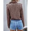 imagePRETTYGARDEN Womens Summer Loose Chiffon Blouse Mesh Long Sleeve Casual Round Neck Peplum TopsPink Black