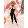 imagePRETTYGARDEN Womens Two Piece Outfit Sleeveless Crewneck Tops with Sweatpants Active Tracksuit Lounge WearBlack