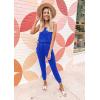 imagePRETTYGARDEN Womens Two Piece Outfit Sleeveless Crewneck Tops with Sweatpants Active Tracksuit Lounge WearBlue