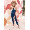 imagePRETTYGARDEN Womens Two Piece Outfit Sleeveless Crewneck Tops with Sweatpants Active Tracksuit Lounge WearDark Blue