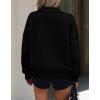 imagePRETTYGARDEN Womens Half Zip Sweatshirts Hoodies 2024 Trendy Long Sleeve Pullover Tops Fall Winter Outfits with PocketsBlack