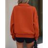 imagePRETTYGARDEN Womens Half Zip Sweatshirts Hoodies 2024 Trendy Long Sleeve Pullover Tops Fall Winter Outfits with PocketsBrick Red