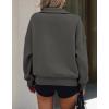 imagePRETTYGARDEN Womens Half Zip Sweatshirts Hoodies 2024 Trendy Long Sleeve Pullover Tops Fall Winter Outfits with PocketsDark Grey