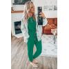 imagePRETTYGARDEN Womens Two Piece Outfit Short Sleeve Pullover with Drawstring Long Pants Tracksuit Jogger SetBright Green