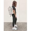 imagePRETTYGARDEN Womens Two Piece Outfit Short Sleeve Pullover with Drawstring Long Pants Tracksuit Jogger SetDark Grey