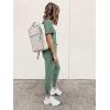 imagePRETTYGARDEN Womens Two Piece Outfit Short Sleeve Pullover with Drawstring Long Pants Tracksuit Jogger SetGreen