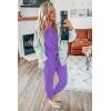 imagePRETTYGARDEN Womens Two Piece Outfit Short Sleeve Pullover with Drawstring Long Pants Tracksuit Jogger SetLight Purple