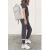 imagePRETTYGARDEN Womens Two Piece Outfit Short Sleeve Pullover with Drawstring Long Pants Tracksuit Jogger SetStripes Grey