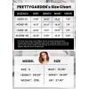 imagePRETTYGARDEN Summer Dress for Women 2024 Short Sleeve V Neck Ruffle Floral Swing ALine Short DressesBlue White