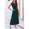 imagePRETTYGARDEN Womens 2 Piece Summer Outfits Dressy Casual Knit Short Sleeve Crop Top High Waist Midi Skirt SetDark Green