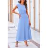 imagePRETTYGARDEN Womens 2 Piece Summer Outfits Dressy Casual Knit Short Sleeve Crop Top High Waist Midi Skirt SetLight Blue