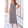 imagePRETTYGARDEN Womens 2 Piece Summer Outfits Dressy Casual Knit Short Sleeve Crop Top High Waist Midi Skirt SetLight Grey