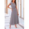 imagePRETTYGARDEN Womens 2 Piece Summer Outfits Dressy Casual Knit Short Sleeve Crop Top High Waist Midi Skirt SetLight Grey