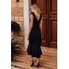 imagePRETTYGARDEN Womens Elegant Midi Bodycon Dress Sleeveless Backless Ruffle Hem Mermaid Formal Cocktail Wedding Guest DressesBlack