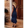 imagePRETTYGARDEN Womens Elegant Midi Bodycon Dress Sleeveless Backless Ruffle Hem Mermaid Formal Cocktail Wedding Guest DressesNavy
