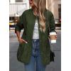 imagePRETTYGARDEN Womens Fall Clothes Trendy Casual Lightweight Jackets Oversized Winter Coat Outerwear with PocketsArmy Green