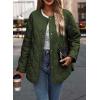 imagePRETTYGARDEN Womens Fall Clothes Trendy Casual Lightweight Jackets Oversized Winter Coat Outerwear with PocketsArmy Green