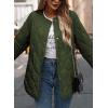 imagePRETTYGARDEN Womens Fall Clothes Trendy Casual Lightweight Jackets Oversized Winter Coat Outerwear with PocketsArmy Green