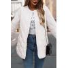 imagePRETTYGARDEN Womens Fall Clothes Trendy Casual Lightweight Jackets Oversized Winter Coat Outerwear with PocketsBeige