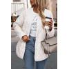 imagePRETTYGARDEN Womens Fall Clothes Trendy Casual Lightweight Jackets Oversized Winter Coat Outerwear with PocketsBeige