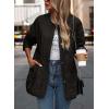 imagePRETTYGARDEN Womens Fall Clothes Trendy Casual Lightweight Jackets Oversized Winter Coat Outerwear with PocketsBlack