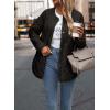 imagePRETTYGARDEN Womens Fall Clothes Trendy Casual Lightweight Jackets Oversized Winter Coat Outerwear with PocketsBlack