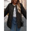 imagePRETTYGARDEN Womens Fall Clothes Trendy Casual Lightweight Jackets Oversized Winter Coat Outerwear with PocketsBlack