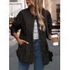 imagePRETTYGARDEN Womens Fall Clothes Trendy Casual Lightweight Jackets Oversized Winter Coat Outerwear with PocketsBlack