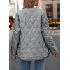imagePRETTYGARDEN Womens Fall Clothes Trendy Casual Lightweight Jackets Oversized Winter Coat Outerwear with PocketsGrey