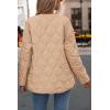 imagePRETTYGARDEN Womens Fall Clothes Trendy Casual Lightweight Jackets Oversized Winter Coat Outerwear with PocketsKhaki
