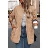 imagePRETTYGARDEN Womens Fall Clothes Trendy Casual Lightweight Jackets Oversized Winter Coat Outerwear with PocketsKhaki